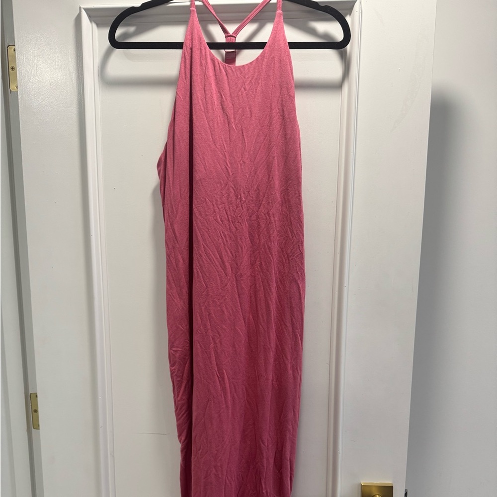 Athleta Pink Halter Sundress Resort Wear